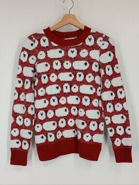 Ricki's Fuzzy Sheep Knit Sweater